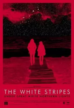 The White Stripes под северным сиянием - постер