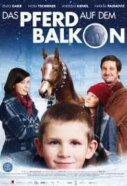 Лошадь на балконе - постер