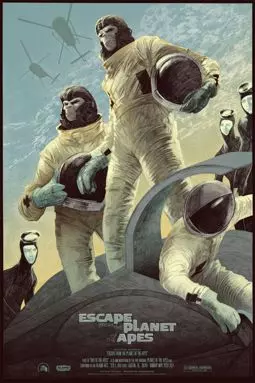 Бегство с планеты обезьян - постер