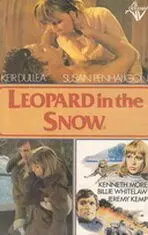 Леопард на снегу - постер