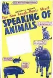 Разговор животных в зоопарке - постер