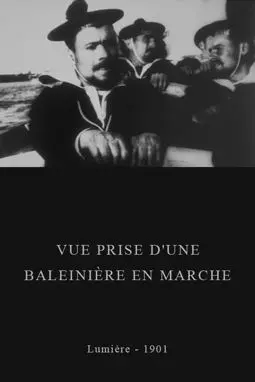 Vue prise d'une baleinière en marche - постер