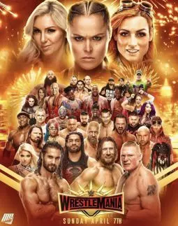 WWE Рестлмания 35 - постер