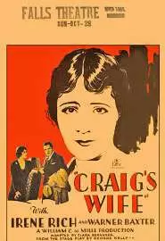 Craig's Wife - постер