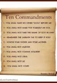 Ten Commandments - постер