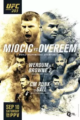 UFC 203: Miocic vs. Overeem - постер