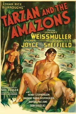 Тарзан и амазонки - постер