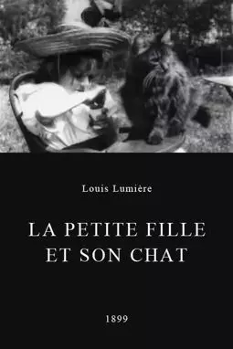 La petite fille et son chat - постер