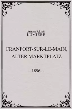 Francfort-sur-le-Main, Alter-Marktplatz - постер